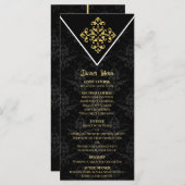 Avondglam bruiloft menu (Voorkant / Achterkant)