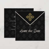 Avondglam Sla de datum op Save The Date (Voorkant / Achterkant)