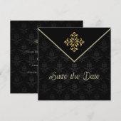 Avondglam Sla de datum op Save The Date (Voorkant / Achterkant)