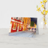 Avondje uit in de pubs van Galway in Ierland Kaart (Gele Bloem)