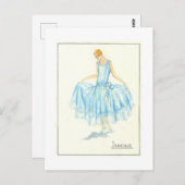 Avondjurk schets van Bernard et C.ie 1928 Briefkaart (Voorkant / Achterkant)