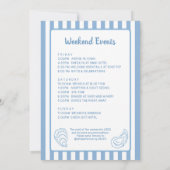 Avondjurken Oester Vrijgezellen Weekend Itinerariu Kaart (Achterkant)