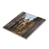 Avondlicht op de begraafplaats Recoleta Tegeltje (Zijkant)