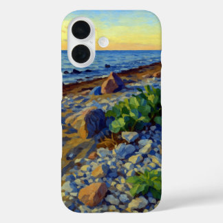 Avondlicht op de kust van Vormsi iPhone 16 Hoesje