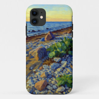 Avondlicht op de kust van Vormsi iPhone 11 Hoesje