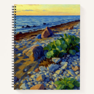 Avondlicht op de kust van Vormsi Notitieboek