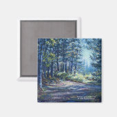 "Avondlicht op het spoor" Magnet Magneet (Voorkant / Achterkant)