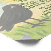 "Avondlied" Gedichtposter voor de kinderkamer/klas Poster (Hoek)