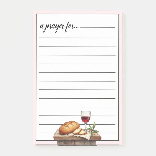 Avondmaalsbrood en Wijn Gebedsoorlogskamer Post-it® Notes (Voorkant)