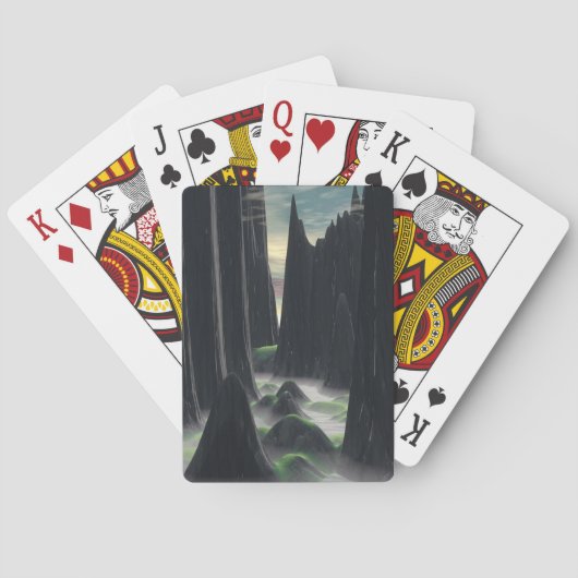 avondmist pokerkaarten (Achterkant)