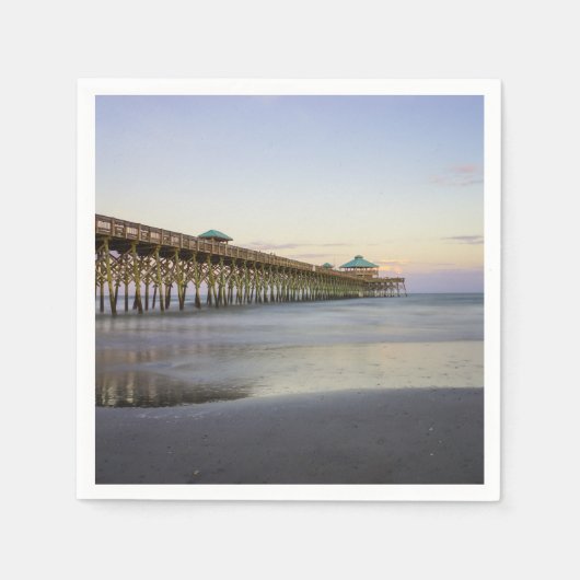 Avondrust op Folly Beach Servetten (Voorkant)