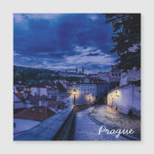 Avondstraat in Praag (Voorkant)