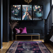 Avondwandeling Franse vrouw Fantasy Portret Tissuepapier