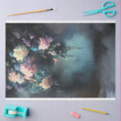 Avondwandeling, kolibrie en etherische flora tissuepapier (Craft)