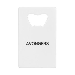 Avongers Kredietkaart Flessenopener