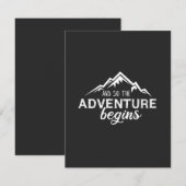 avonturen beginnen bedankkaart (Voorkant / Achterkant)