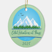 Avonturen, geen kerstversiering keramisch ornament (Links)