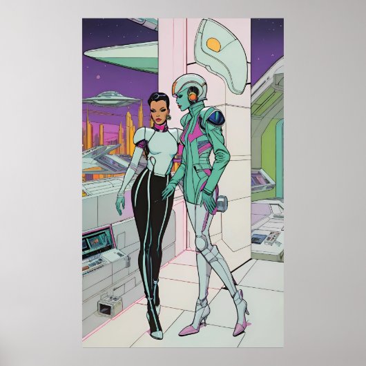 Avonturen in een 25e-eeuws winkelcentrum poster (Voorkant)