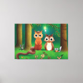 avonturen in het bos canvas afdruk (Voorkant)