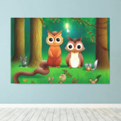 avonturen in het bos canvas afdruk (Insitu (Houten vloer))