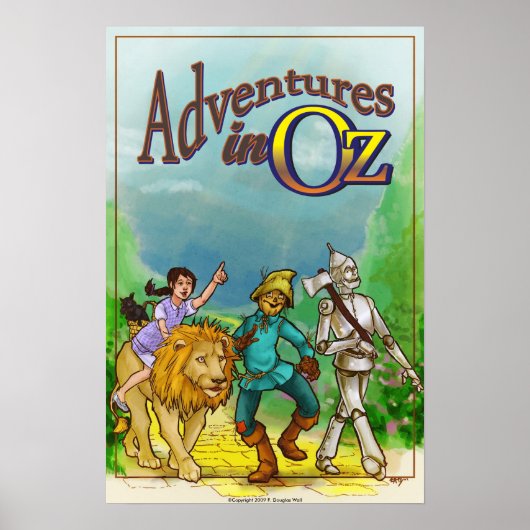 avonturen in Oz - het Poster van de Tovenaar (Voorkant)