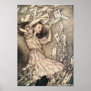  avonturen in Wonderland door Rackham Poster