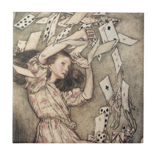  avonturen in Wonderland door Rackham Tegeltje