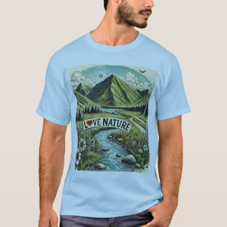 Avonturenliefhebbers, ik hou van Natuur, Schildera T-shirt