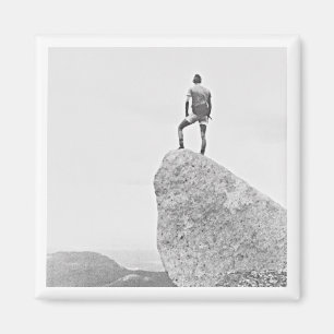 Avonturenreis FOTO Zwart Wit Ontdek Fun Magneet