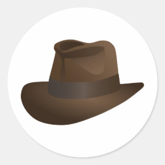 Avontuur Archeoloog Fedora Hoed - Vintage Ronde Sticker