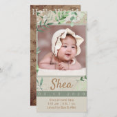 Avontuur Baby Foto Aankondiging (Voorkant / Achterkant)