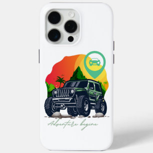 Avontuur begint, offroad iPhone 15 pro max hoesje