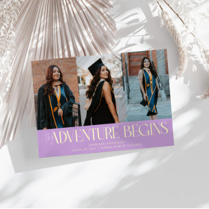 Avontuur Begint Wisteria Grad Multi Foto Aankondiging