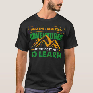 Avontuur Berg Buitensporten Kamperen Wandelgeschen T-shirt
