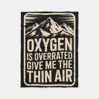 Avontuur Berg Leven Vintage Pieken Ontdekkingsreiz Fleece Deken