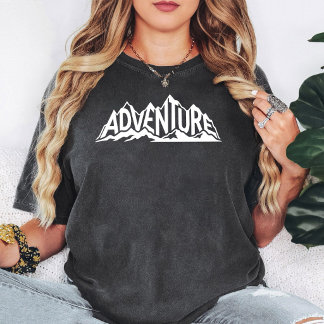 Avontuur Berg Tekst Grafisch T-shirt