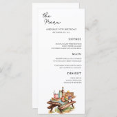 Avontuur Forest Camper Verjaardag Menu (Voorkant / Achterkant)