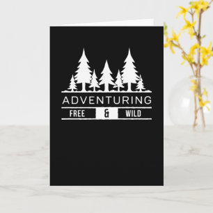 Avontuur Forest Pines Gratis en Wild Natuur Design Kaart