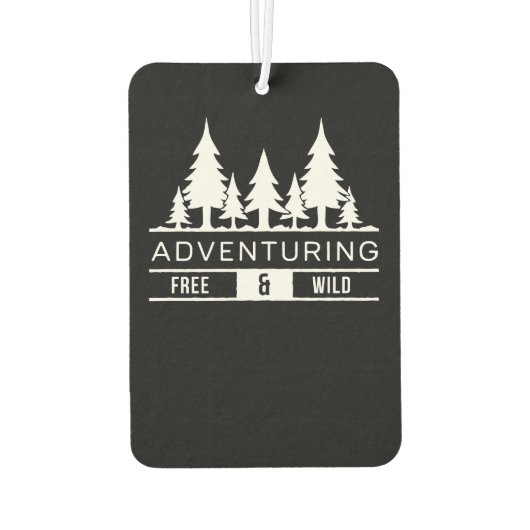 Avontuur Forest Pines Gratis en Wild Natuur Design Luchtverfrisser (Achterkant)