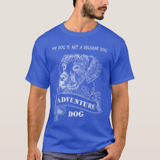 Avontuur Hond Outr Berg Wandelen Kamperen En meisj T-shirt