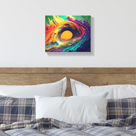 Avontuur in het zee canvas afdruk (Insitu (Slaapkamer))