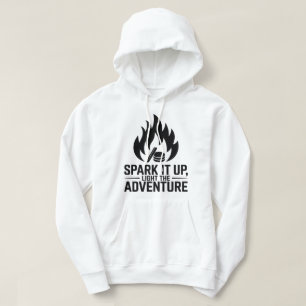Avontuur Kampvuur Brandhout Vlam Buitenshuis Graph Hoodie