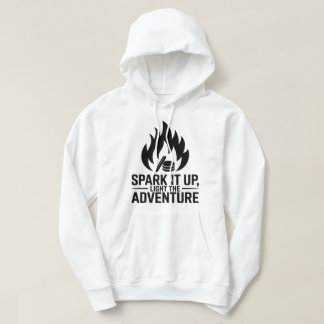 Avontuur Kampvuur Brandhout Vlam Buitenshuis Graph Hoodie