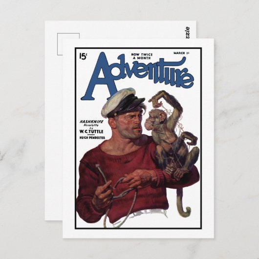 Avontuur (Mar, 1935) Briefkaart (Voorkant / Achterkant)