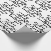 avontuur met adembenemend uitzicht zwart wit cadeaupapier (Hoek)