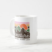 Avontuur Ontdek meer en minder zorgen Koffiemok (Voorkant links)