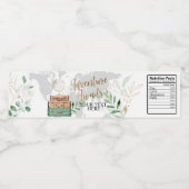 avontuur, reizen, kaart waterfles etiket (Enkel label)