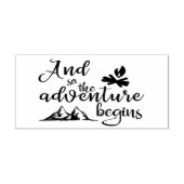 avontuur 	rubberstempel (Afrduk)