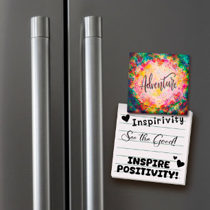Avontuur Trendy Fun ONE WORD Inspirivity Magneet