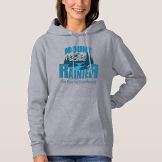 Avontuur typografie Mount Rainier | Woord Kunst De Hoodie